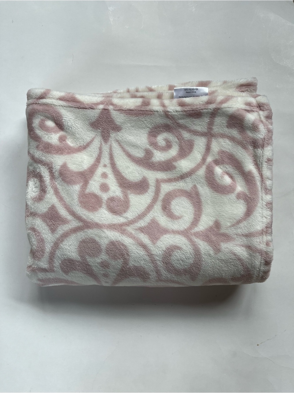 Pink Plush Throw Blanket
